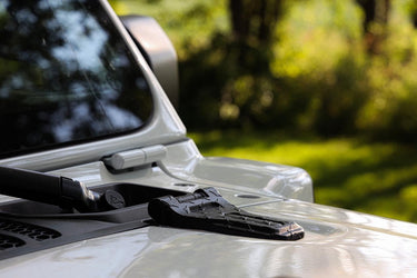Diamond Plate Large Hood Hinge Cover | JT Gladiator